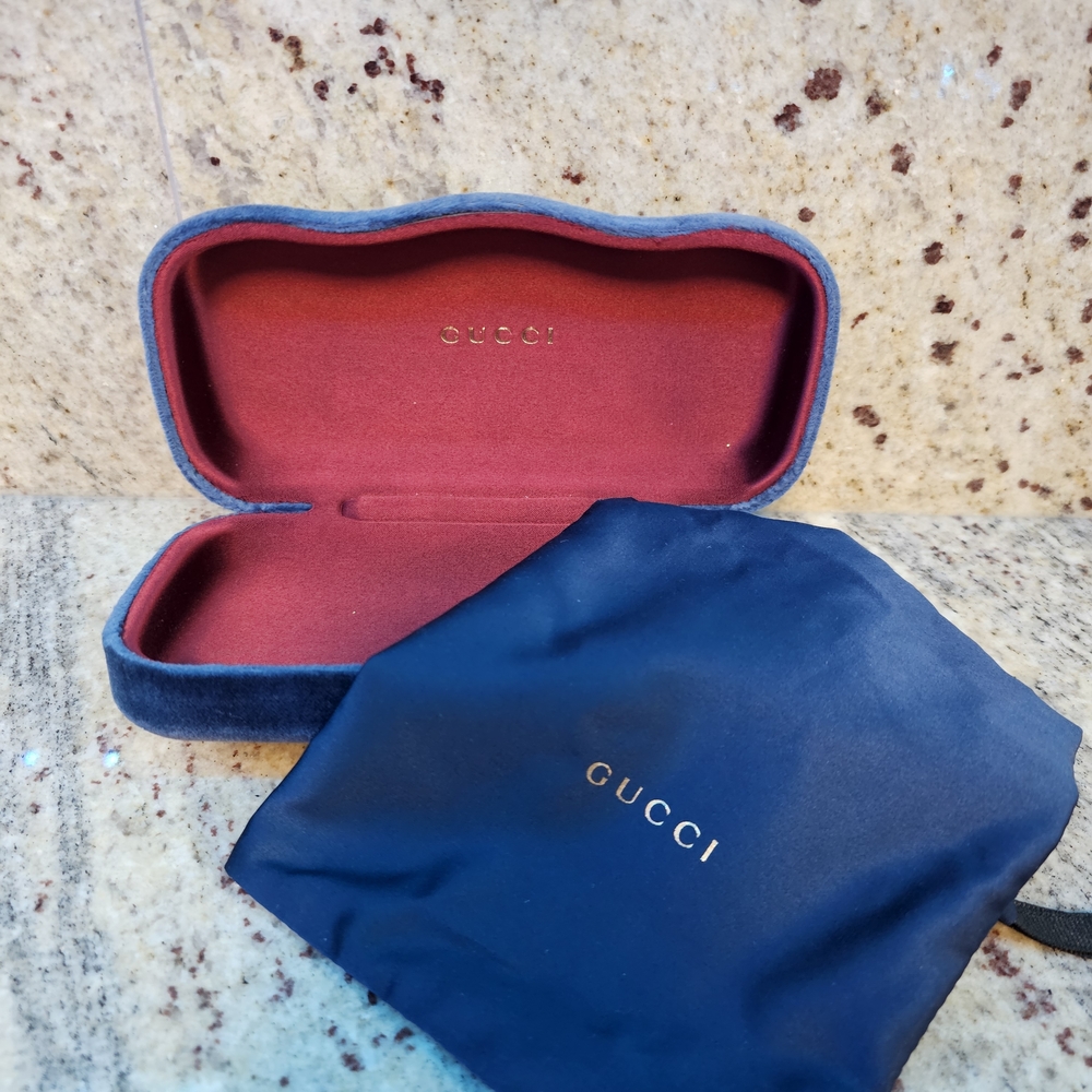 Gucci Glitter Sunglasses Blue Red Gold | Authentic Made in Italy - Picture 7 of 16